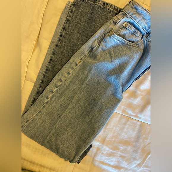 Half & half toned Garage 90’s straight cut jeans - Picture 5 of 6